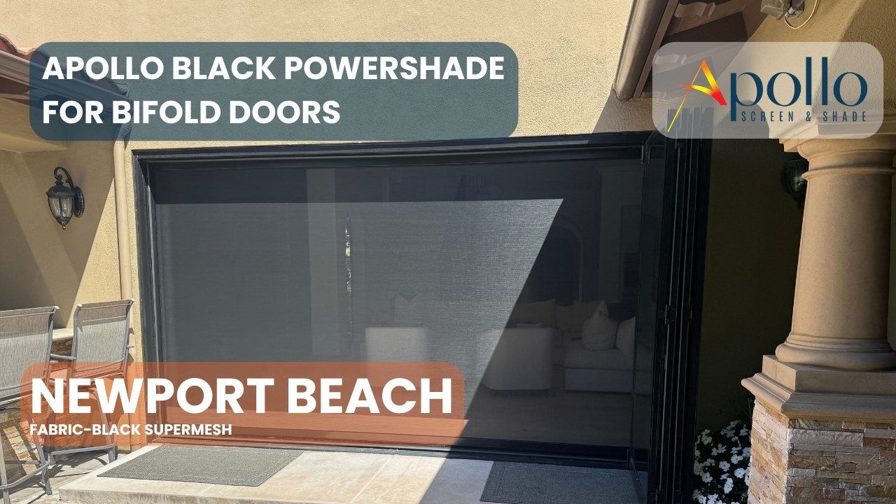 Apollo Black PowerShade for Bifold Doors – Newport Beach, CA (1).jpg